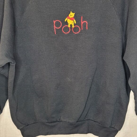 Vintage 80s Winnie The Pooh Embroidered Crewneck Sweater Size Large - Picture 3 of 8